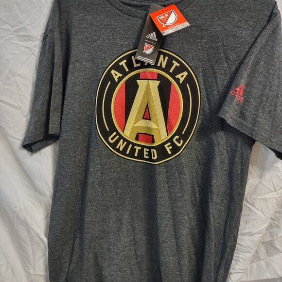 Two Atlanta United FC MLS NWT Dark Grey Adult T-Shirts Size Large - Picture 4 of 8